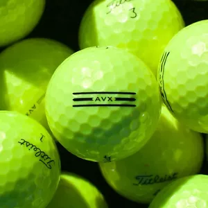 24 gebrauchte Titleist AVX gelb neuwertig Qualität Golfbälle 5A / AAAAA - KOSTENLOSER VERSAND! - Bild 1 von 9