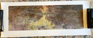 Sea Roses in Evening Light Double Panel Vtg Monet Print Shorewood Reproductions - Picture 1 of 6
