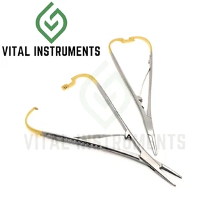 2 Mathieu Needle Holder Regular Tip Single Spring Flatbox Snag Free Instrument - Picture 1 of 3