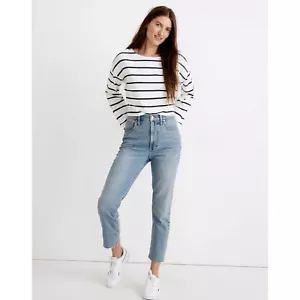 Madewell Perfect Vintage Jeans High Rise Light Wash Denim Raw Hem 31T - Bild 1 von 11