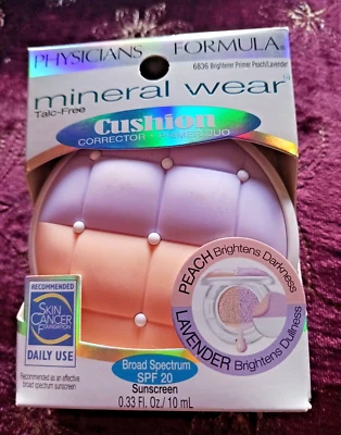 Physicians Formula Mineral Wear Cushion Corrector + Primer 6836 Peach/Lavender - Image 1 of 4