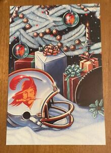 1987 TAMPA BAY BUCCANEERS FOOTBALL CLUB CHRISTMAS CARD - TEAM ISSUED
