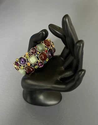 NUEVO Brazalete Heidi Daus Cristal Swarovski Tono Dorado Nunca Usado Foto 1 de 4