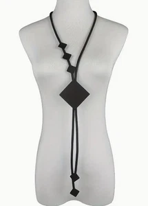 Lagenlook XXL Kautschukkette Halskette Kette Kautschuk Style Modeschmuck - Bild 1 von 2