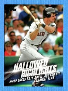 2016 Topps Hallowed Highlights #HH14 Wade Boggs Red Sox - Picture 1 of 1