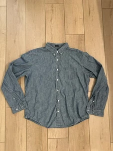 J Crew Light Denim Slim Fit Button Up Hemd Herren Blau Classic Look XL - Bild 1 von 6