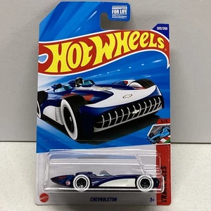 2025 Hot Wheels Chevroletor Treasure Hunt 202/250 Track Aces 5/5 Blue/White NIP! - Picture 1 of 8