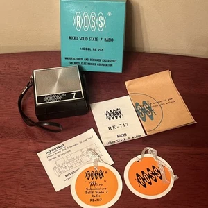 Vintage Ross 7 Micro Solid State RE-717 Micro Radio Ultra Rare Tested - Picture 1 of 18