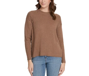 Jessica Simpson Ladies' Ribbed Sweater, Brown, 2XL - Picture 1 of 3