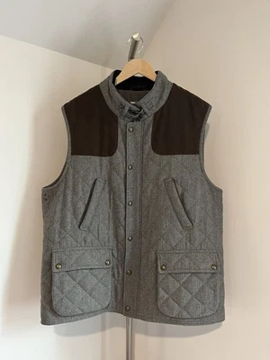 Jos A Bank 1905 ZIP Vest Quilted Wool Blend Lined Men BIG AND TALL 1X - Image 1 of 4