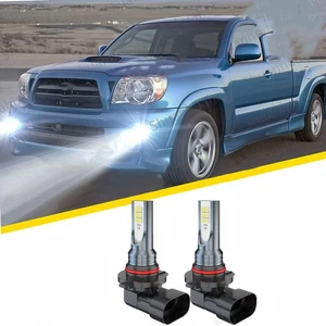9145 9140 H10 LED Fog Lights Bulb Kit for Toyota Tacoma 2005-2011 Tundra 2007-13 - Picture 1 of 13