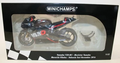 Minichamps 1/12 122 163925 Yamaha YZR-M1 Maverick Vinales Valencia Test Nov 2016 - Image 1 of 4