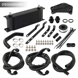 14 Rows AN8 Oil Cooler Kit For Volkswagen Audi Golf MK5 MK6 VAG DQ200 DQ250 DSG - Picture 1 of 12