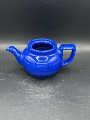 Tetera azul American Airlines servicio individual 3 pulgadas cerámica 73-PO-15 vintage defectuosa Foto 1 de 4