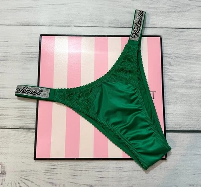 Victoria's Secret Shine Strap Brazilian Bling Panty Rhinestone All Sizes - Image 1 of 4