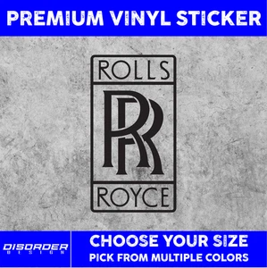 ROLLS ROYCE [VINYL STICKER]-for Car/Truck WINDOW-LAPTOP-FOLDER-U PICK COLOR/SIZE - Picture 1 of 6
