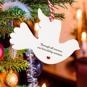 Friendship Christmas Ornament, Wooden Christmas Ornaments With Stories - Picture 1 of 6