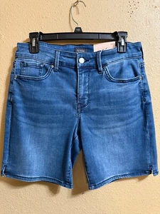 NWT NYDJ ELLA DENIM SHORTS SZ 10 PETITE MEDIUM WASH (MELODY) STRETCH - Picture 1 of 4