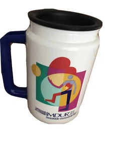 Imdur Drug Rep Pharmaceutical Promo Travel Coffee Tea Mug Cup 14 fl oz To Go - Picture 1 of 10
