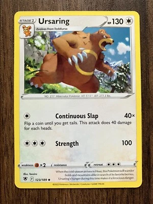 Ursaring 123/189 - 2022 Pokemon Astral Radiance Uncommon Card - CLEAN  NM - Image 1 of 2