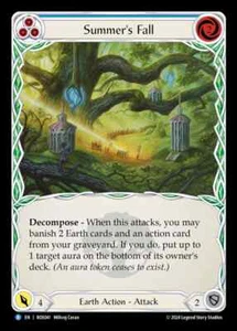 1x Summer's Fall BLUE - NM - Rosetta - Flesh and Blood Rare - Picture 1 of 1