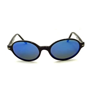 Occhiali da sole persol uomo vintage sunglasses anni 90 neri lenti blu occhiale - Imagen 1 de 7