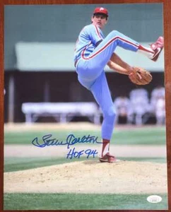 Steve Carlton JSA Cert Signed  11x14 Photo HOF 94 Autograph - Picture 1 of 1