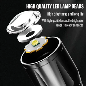 Mini LED Flashlight Mini Flash USB Rechargeable Camping Outdoor Light Waterproof - Picture 1 of 16
