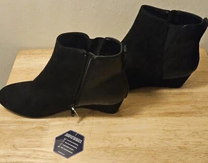 Croft & Barrow Ortholite Baron schwarze Damenstiefelette seitlicher Reißverschluss Größe 10 Weite - Bild 1 von 7