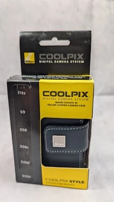 Nikon Coolpix S9 Deluxe Leather Camera Case, Fits S9, S50, S50c, S200, S500 - Image 1 of 4