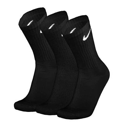 CALZE CALZINI UOMO/DONNA NIKE LIGHTWEIGHT ANKLE CREW SOCKS sx7676 010 nero