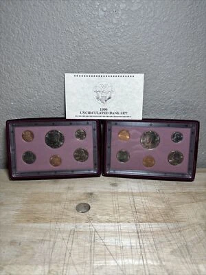 (2) 1990 Uncirculated Bank Set - Complete Collection of Coins Denver & Philly - Image 1 of 3
