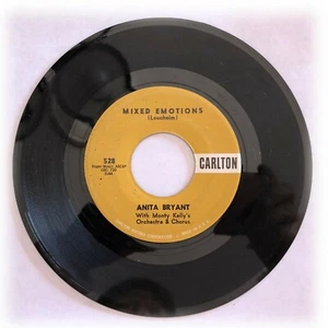 ANITA BRYANT 45 U/min Papierrosen / Mixed Emotions Carlton 528, Pop, 1959 - Bild 1 von 2