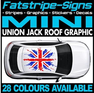 to fit MINI UNION JACK ROOF GRAPHICS DECALS STICKERS CAR VINYL ONE COOPER S - Picture 1 of 2