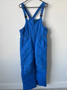 Lands End Royal Blue Squall Grow-A-Longs Snow Bibs Ski Bib Pants Youth Size 18H - Picture 1 of 9