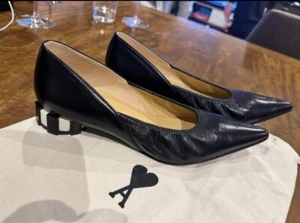 Ami Paris Pointed Toe Pleated Shoes Brand New (no Box) Size 39 - Picture 1 of 4