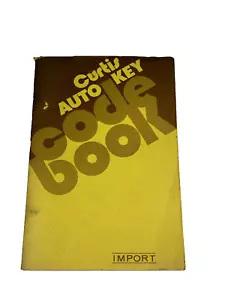 Libro Codice Chiave Auto Curtis Vintage 9/1972 Revisionato Importazione - Foto 1 di 8