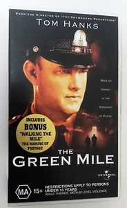 THE GREEN MILE TOM HANKS ACTION/THRILLER VHS PAL Inc. BONUS Featurette LIKE NEW - Picture 1 of 7