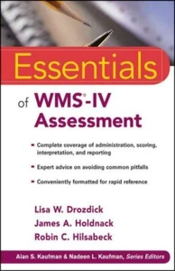 Essentials of WMS-IV Assessment, Paperback by Drozdick, Lisa Whipple; Holdnac... - Imagen 1 de 1