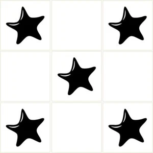 STARFISH WALL TILE STICKERS Kitchen Bathroom Home Decor Nautical Vinyl Decals - Picture 1 of 1