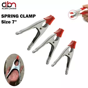 METAL SPRING CLAMP 7" HEAVY DUTY Market Stall Clamp TARPAULIN Grip Clips - Picture 1 of 13