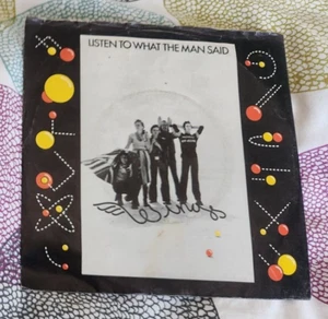 Paul McCartney & Wings Listen to What The Man Said original 1975 7" w/pic sleeve - Picture 1 of 2