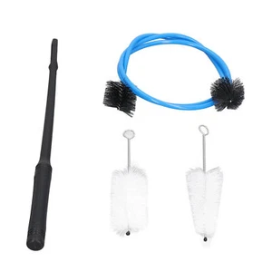 Kit Pulizia Tromba Valvola Boccaio Spazzola Flessibile Strumento Musicale DDD