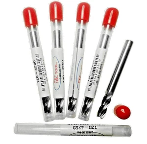 1/4 Zoll (0,250 Zoll) 4 Flöten Hartmetall Schaftfräser - 5er Pack - 120-4250 - USA - kostenloser Versand - Bild 1 von 1