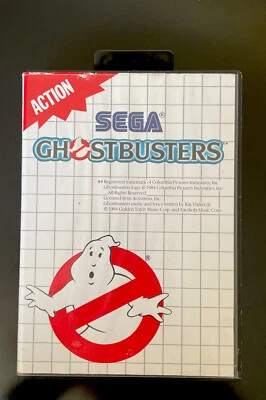 Ultra Rare Sega Master system game Ghostbusters Vintage Retro Original 1989 - Image 1 of 4