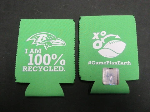Baltimore Ravens 2 I am Recycled Drink Can Coolers       WF Cover