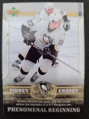 UPPER DECK 2005-06 SYDNEY CROSBY PENGUINS PHENOMENAL BEGINNING #7 - Image 1 of 2