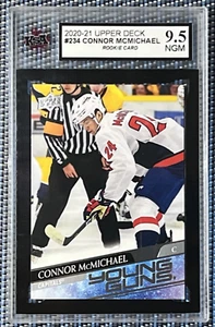 Connor McMichael 2020-2021 Young Guns Rookie Hockey Card KSA Graded 9.5 - Picture 1 of 3