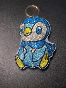 Piplup Pokémon Plush Rhinestone Keychain Nintendo - Picture 1 of 2