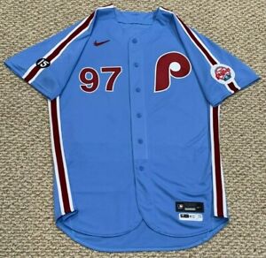 CALITRI size 50 #97 TBTC 2021 PHILADELPHIA PHILLIES game jersey issued MLB holo 
